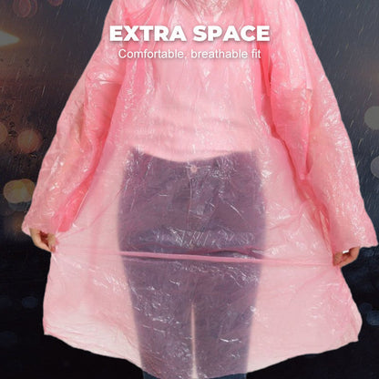 🌧️ 3 PCS Pocket Emergency Rain Poncho – Compact Clip-On Capsule