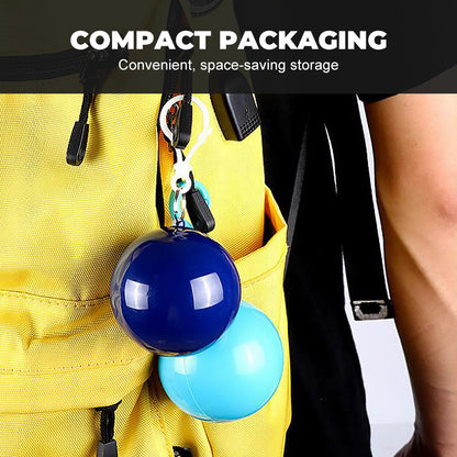 🌧️ 3 PCS Pocket Emergency Rain Poncho – Compact Clip-On Capsule