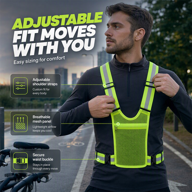 High-Visibility Reflective Vest – Be Seen After Dark