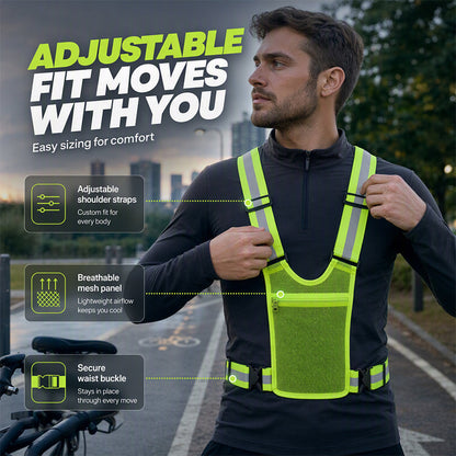 High-Visibility Reflective Vest – Be Seen After Dark
