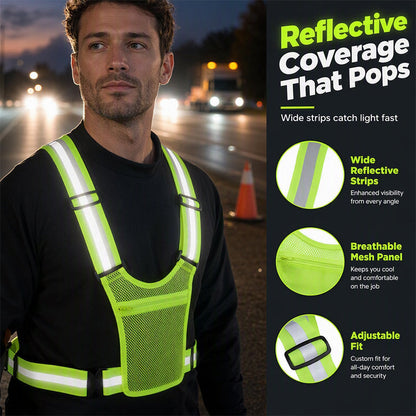 High-Visibility Reflective Vest – Be Seen After Dark