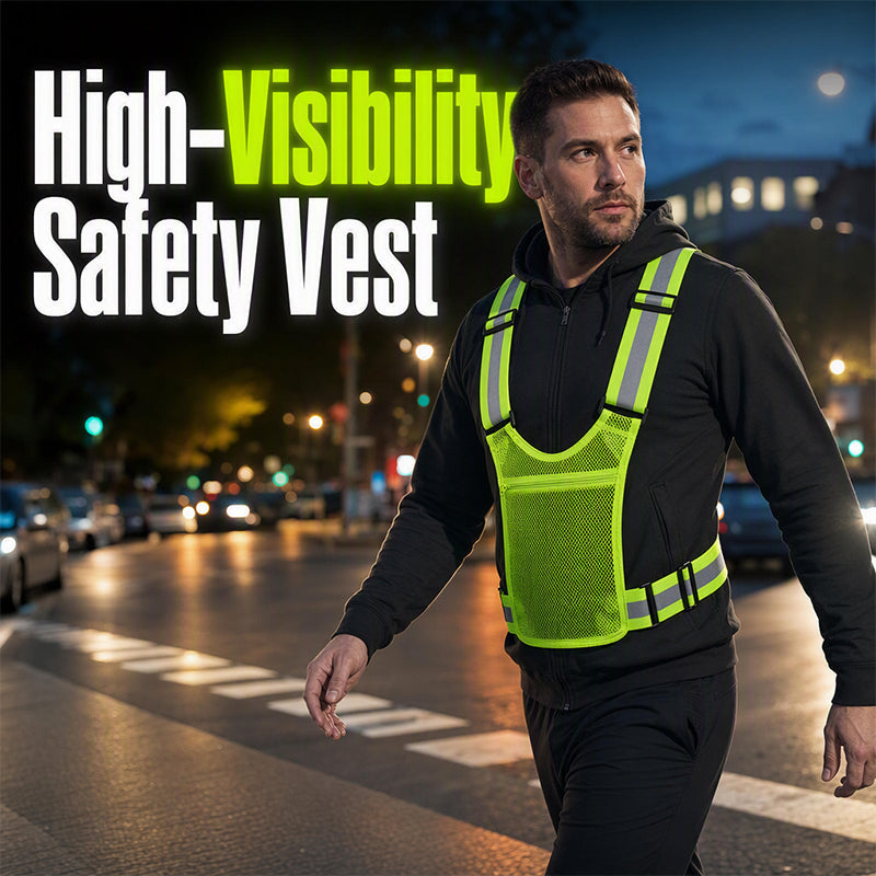 High-Visibility Reflective Vest – Be Seen After Dark