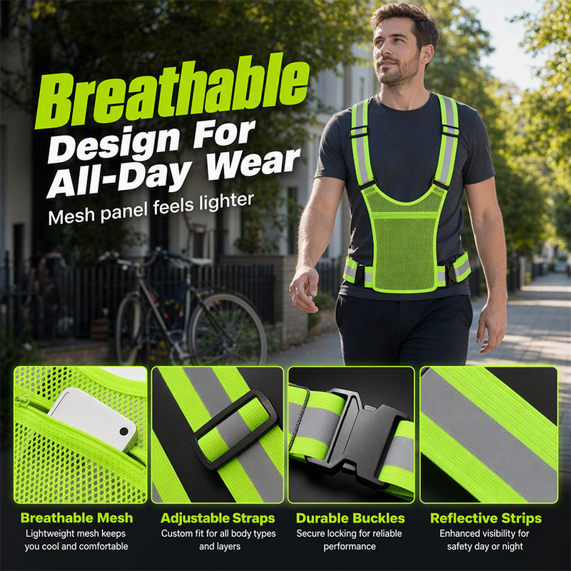 High-Visibility Reflective Vest – Be Seen After Dark