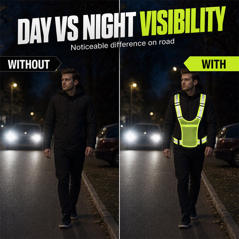 High-Visibility Reflective Vest – Be Seen After Dark