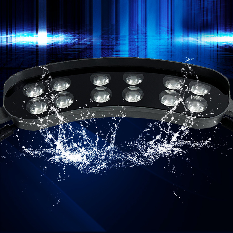 Water splash around curved outdoor LED light module