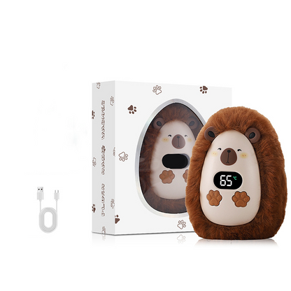 🧸 Cute Plush Rechargeable Hand Warmer – 3 Heat Levels & Digital Display