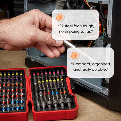 🔧 83-Piece S2 Steel Bit & Socket Set – One Kit for Everyday Fixes