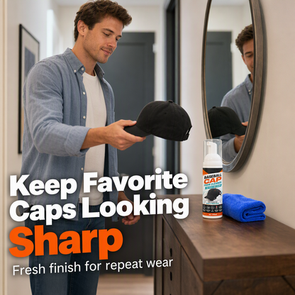 🧢 Instant Hat Foam Cleaner – No-Rinse Baseball Cap Care