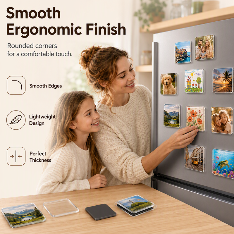 DIY Acrylic Photo Magnet – Turn Memories Into Fridge Decor