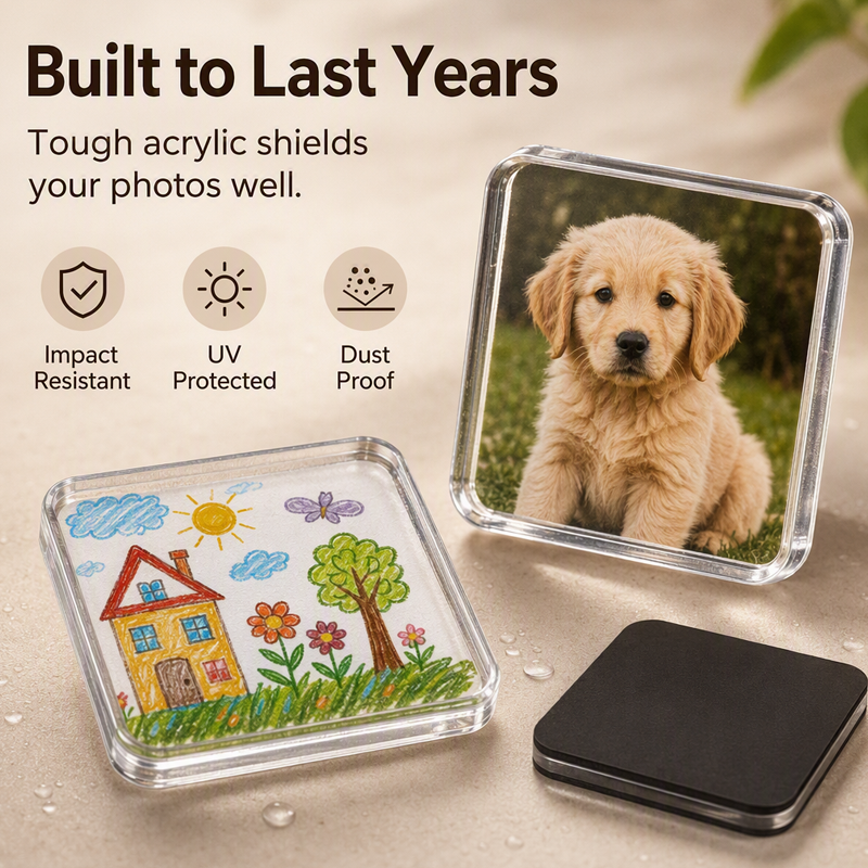 DIY Acrylic Photo Magnet – Turn Memories Into Fridge Decor