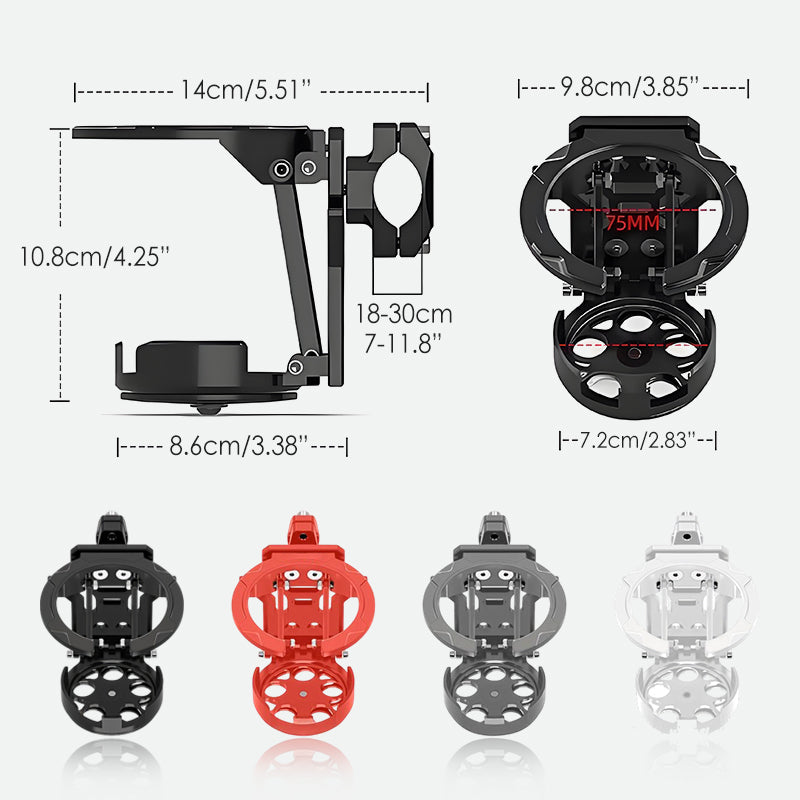 🚲Bike Water Holder, Rotating Bottle Cage