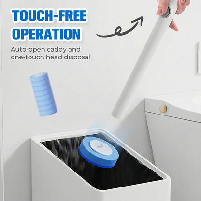Disposable Toilet Brush System – Clean, Release & Store Without Keeping a Used Brush Head