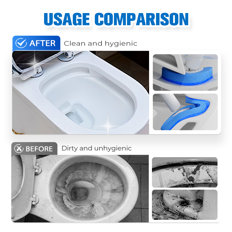 Disposable Toilet Brush System – Clean, Release & Store Without Keeping a Used Brush Head