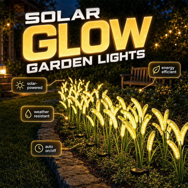 Solar Foxtail Grass Garden Lights – Decorative Outdoor Stake Lights