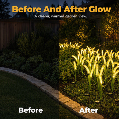 Solar Foxtail Grass Garden Lights – Decorative Outdoor Stake Lights