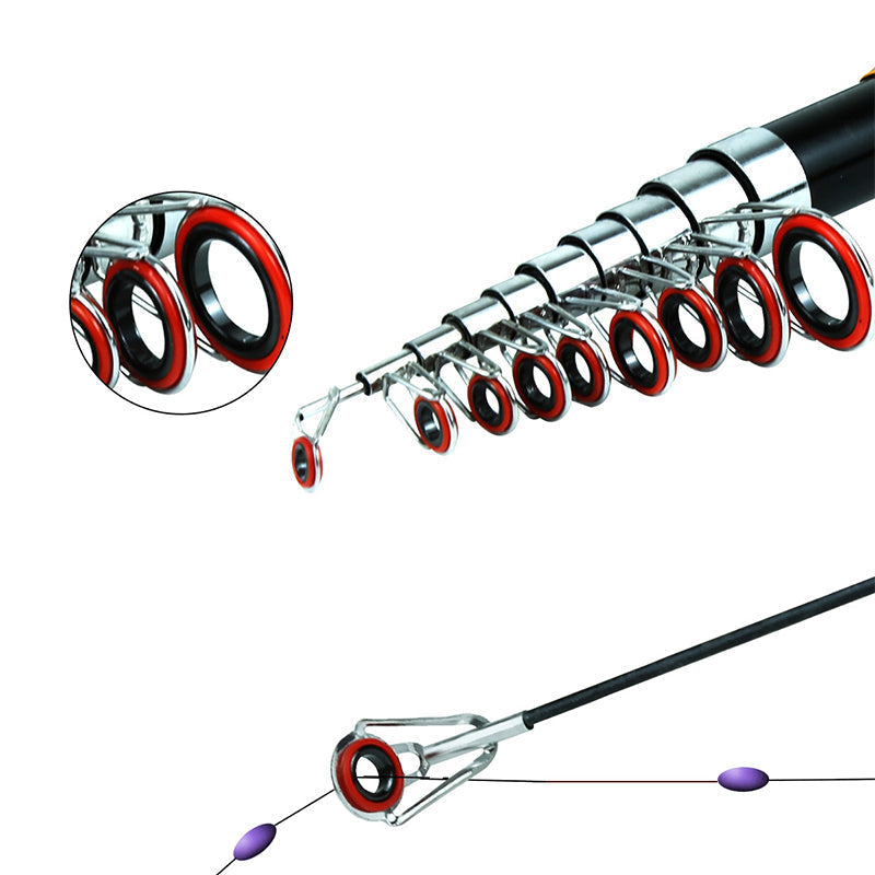 Portable Telescopic Fishing Rod & Reel Kit with Lures and Carry Bag