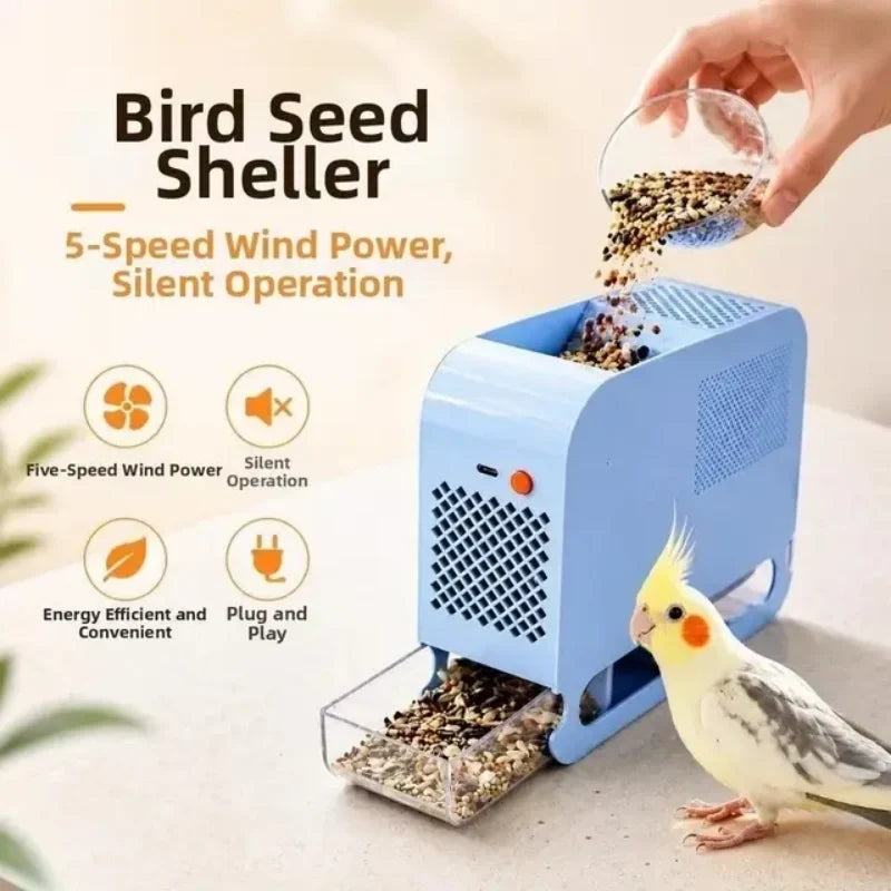 🐦 5-Speed Bird Seed Husk Separator – Make Daily Seed Bowl Cleanup Easier
