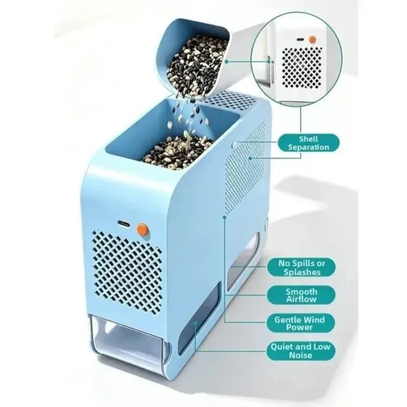 🐦 5-Speed Bird Seed Husk Separator – Make Daily Seed Bowl Cleanup Easier