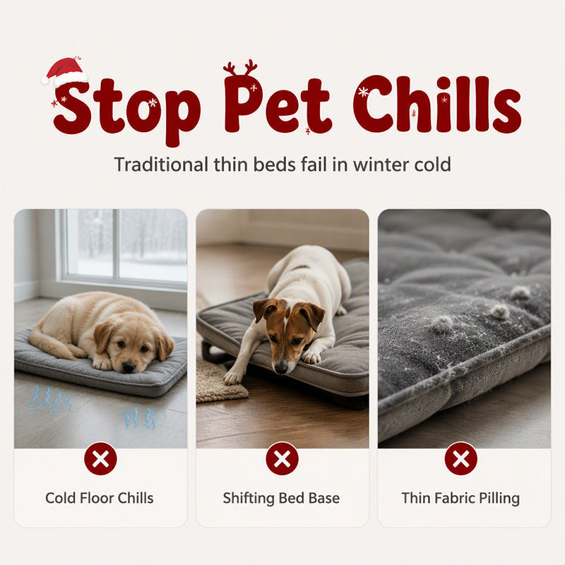 🎄 Christmas Sleigh Pet Bed – A Cozy Holiday Bed for Dogs & Cats