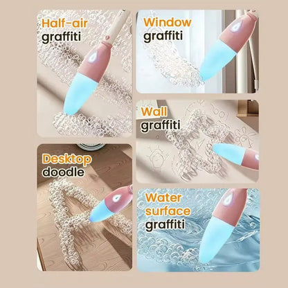 One-Press Pen-Shaped Bubble Machine – Rechargeable Bubble Fun