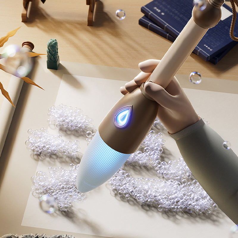One-Press Pen-Shaped Bubble Machine – Rechargeable Bubble Fun