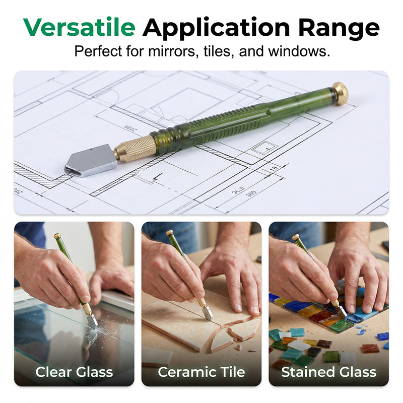 ✨ Precision Glass Cutter – Smooth Scoring & Better Control