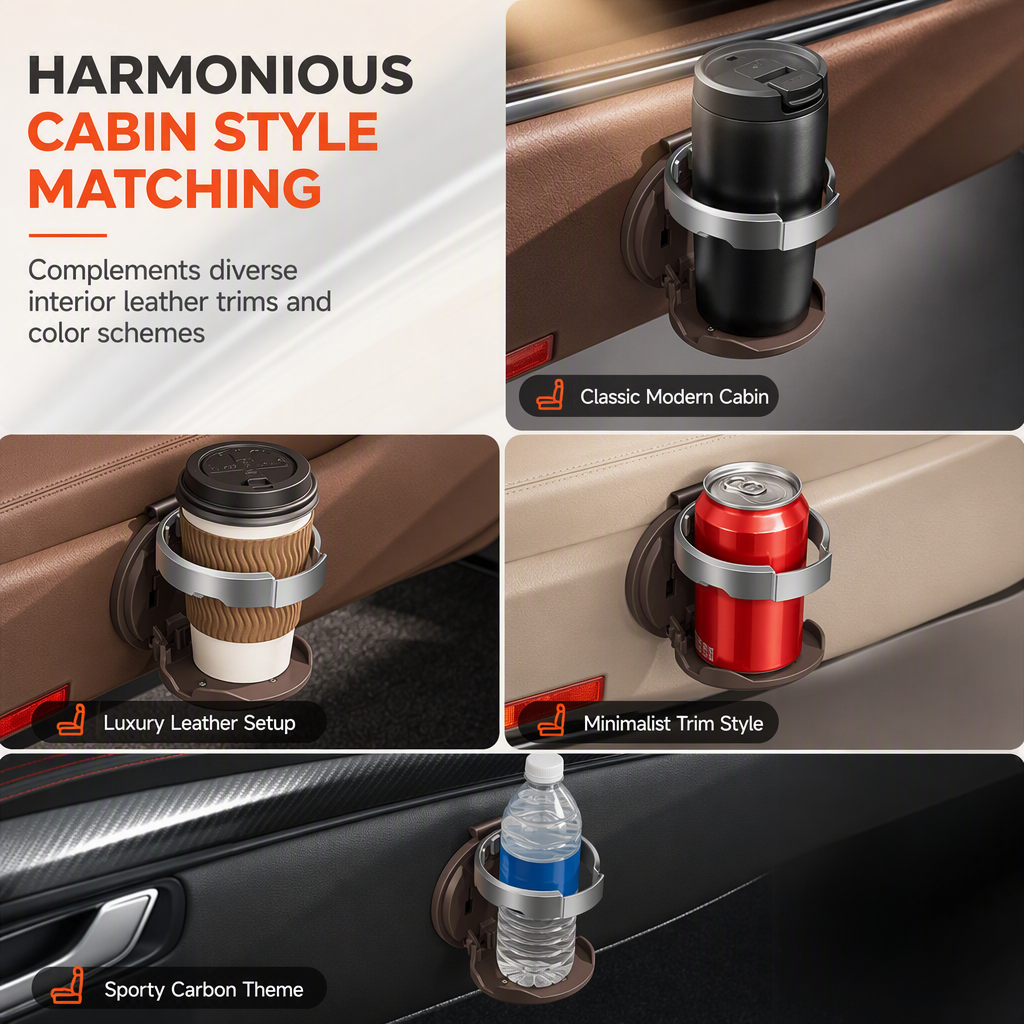 🚗 Foldable Car Door Cup Holder – Extra Drink Space, Less Clutter