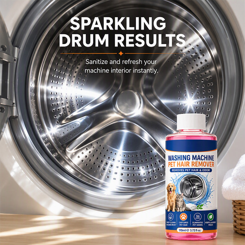 🐾 4-in-1 Pet Hair Laundry Cleaner – Odor Refresh & Washing Machine Drum Care
