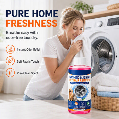 🐾 4-in-1 Pet Hair Laundry Cleaner – Odor Refresh & Washing Machine Drum Care