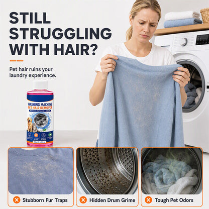🐾 4-in-1 Pet Hair Laundry Cleaner – Odor Refresh & Washing Machine Drum Care