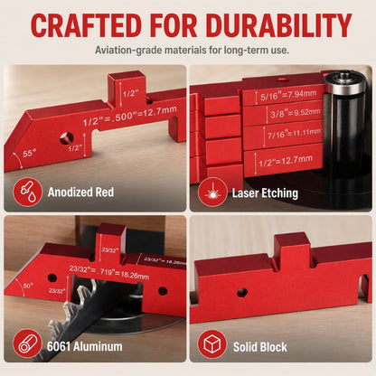 🔴 Woodworking Setup Blocks – Fast Height & Angle Setup | 7/14-Piece Set