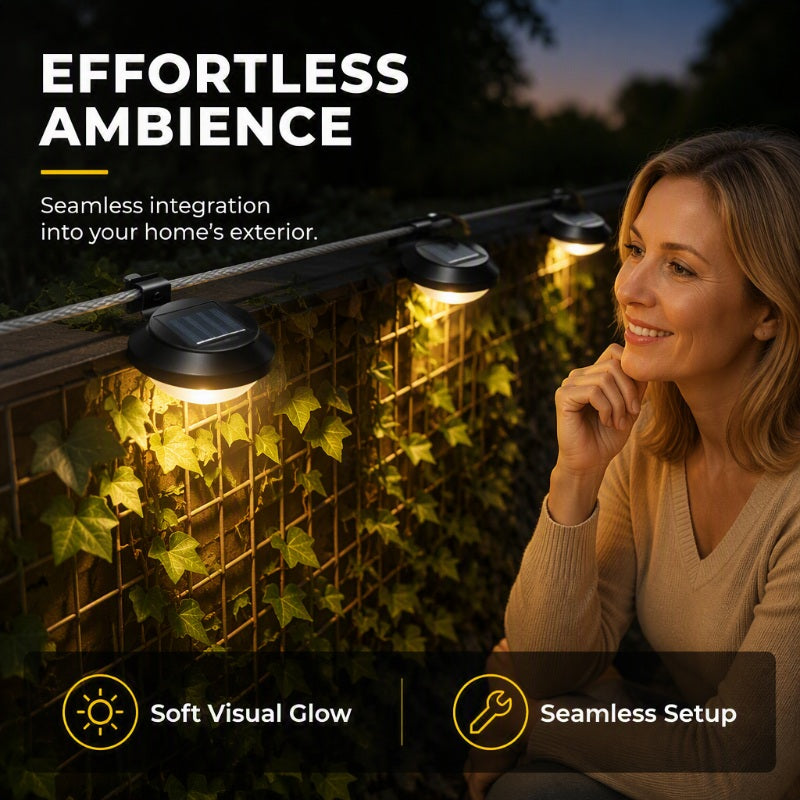 Solar Outdoor Accent Light – Add Glow to Gutters, Fences & Decks