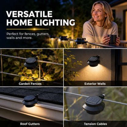 Solar Outdoor Accent Light – Add Glow to Gutters, Fences & Decks
