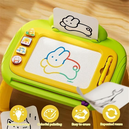 🎨 3-in-1 Color Magnetic Drawing Board – Draw, Erase & Create Again