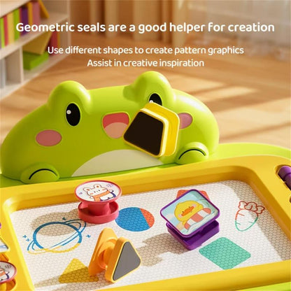 🎨 3-in-1 Color Magnetic Drawing Board – Draw, Erase & Create Again