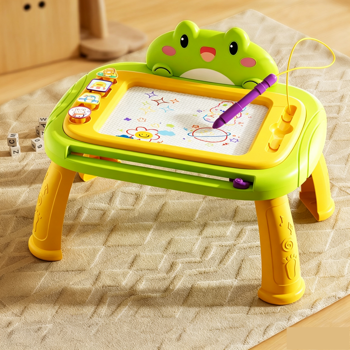 🎨 3-in-1 Color Magnetic Drawing Board – Draw, Erase & Create Again