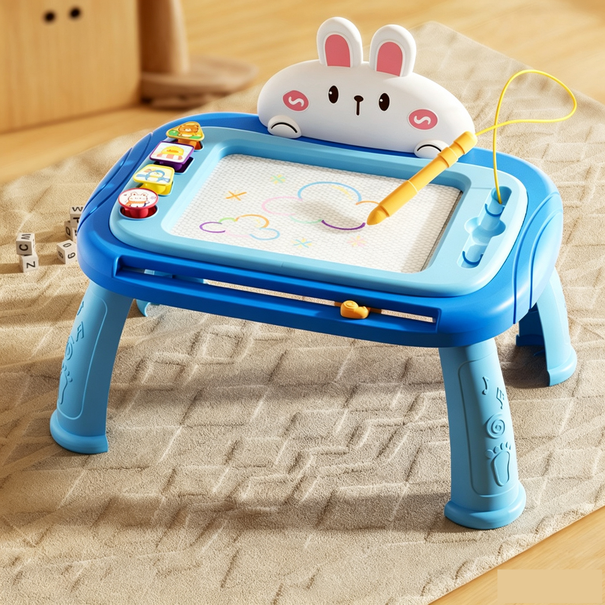 🎨 3-in-1 Color Magnetic Drawing Board – Draw, Erase & Create Again
