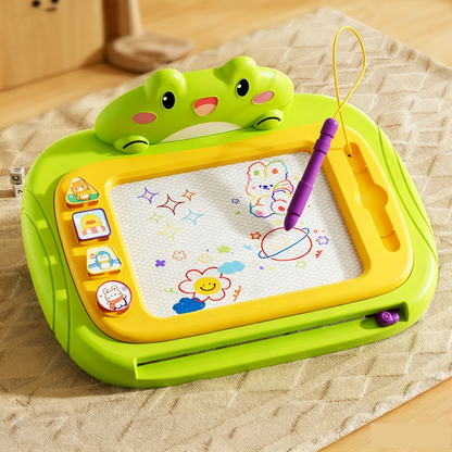 🎨 3-in-1 Color Magnetic Drawing Board – Draw, Erase & Create Again
