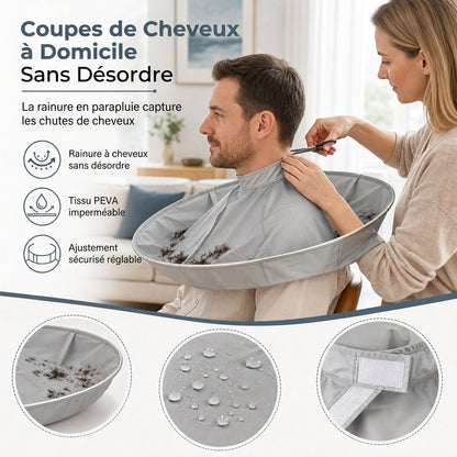 Foldable Haircut Cape – Less Hair On The Floor After Every Trim