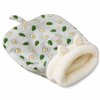 🐱 Cozy Warm Hooded Pet Cave Bed - Semi-Enclosed Winter Cat Sleeping Bag