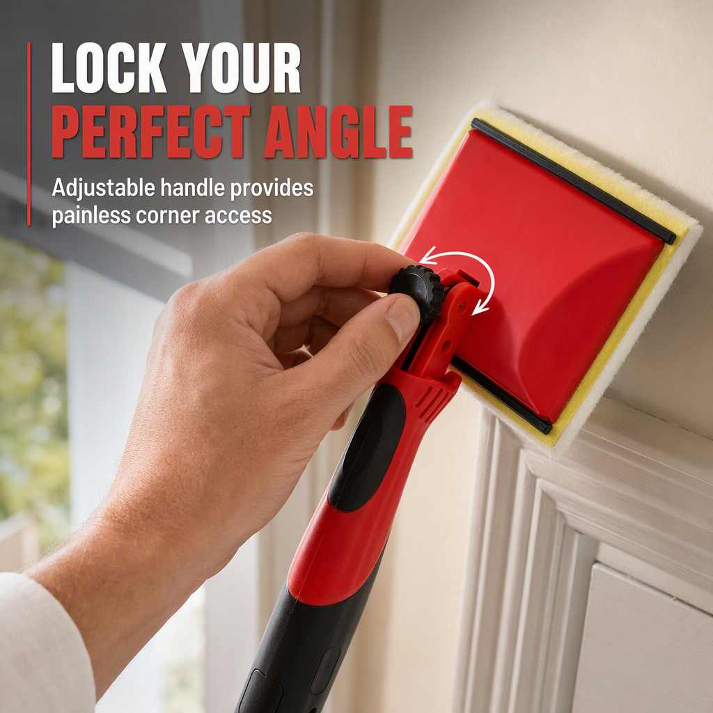 🎨 Adjustable Paint Pad Brush – Cover More Wall With Better Control