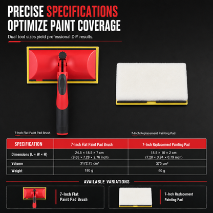 🎨 Adjustable Paint Pad Brush – Cover More Wall With Better Control
