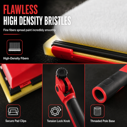 🎨 Adjustable Paint Pad Brush – Cover More Wall With Better Control