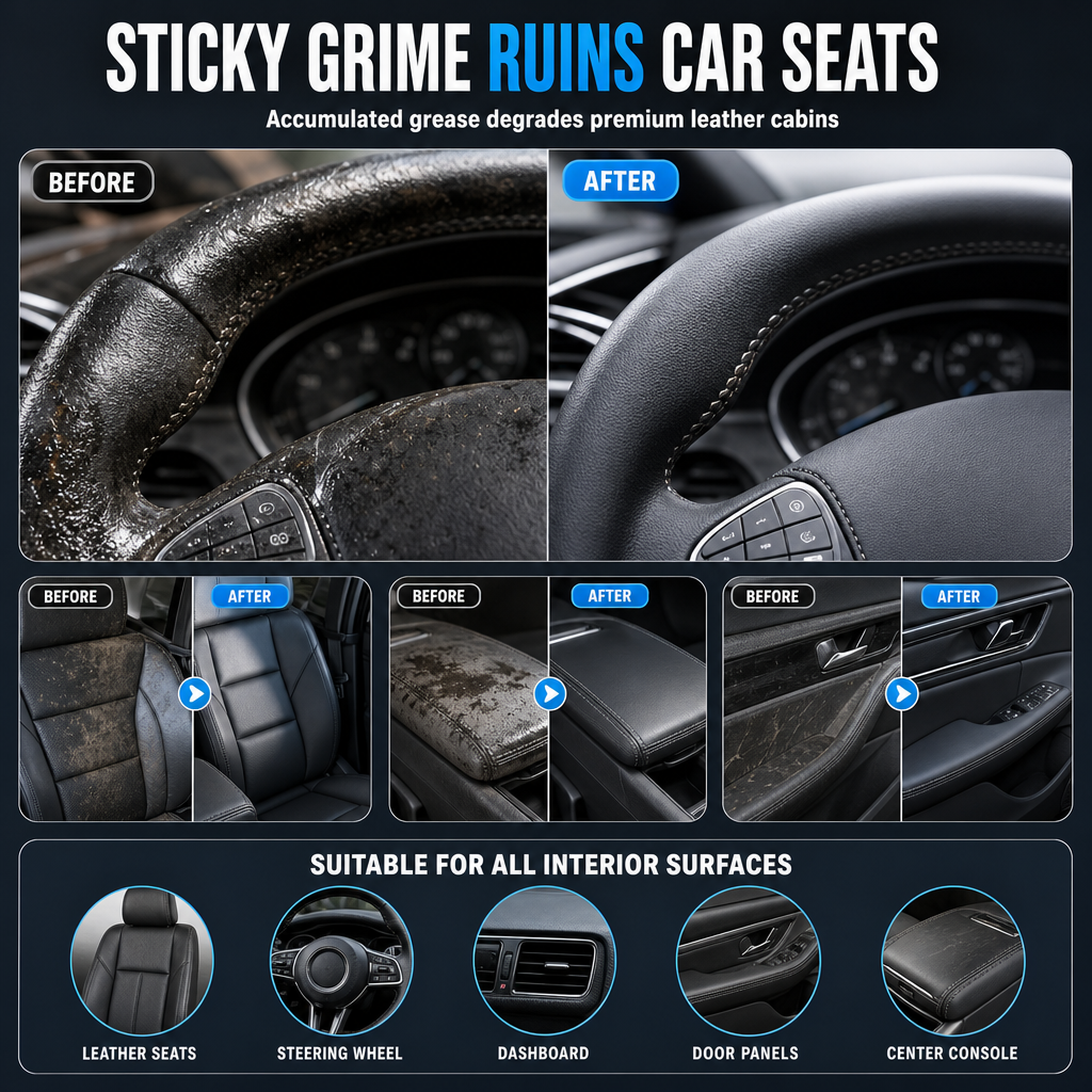 Car Interior Foam Cleaner Kit – Deep Clean, Refresh & Restore Your Cabin