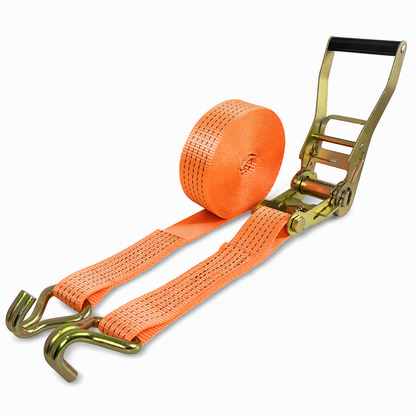 🚚 Heavy-Duty Ratchet Cargo Strap – Secure Double-Hook Tie Down for Cars, Trucks & Trailers