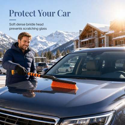 ❄️ 2-in-1 Extendable Snow Brush & Ice Scraper – Clear Your Car the Easy Way