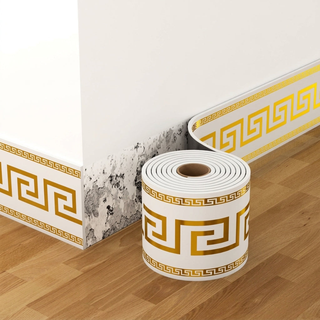 Peel & Stick Decorative Wall Border – 5M Geometric Trim Roll ✨