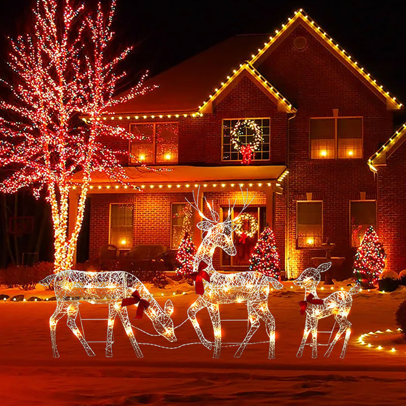 Light-Up Christmas Reindeer Family – Choose One or All Three 🦌✨