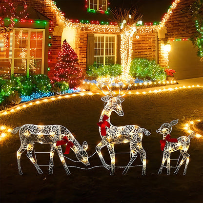 Light-Up Christmas Reindeer Family – Choose One or All Three 🦌✨