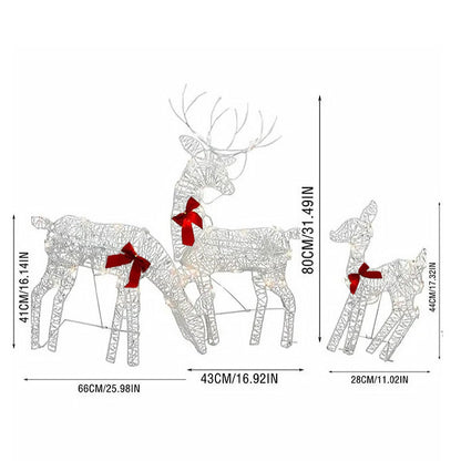 Light-Up Christmas Reindeer Family – Choose One or All Three 🦌✨